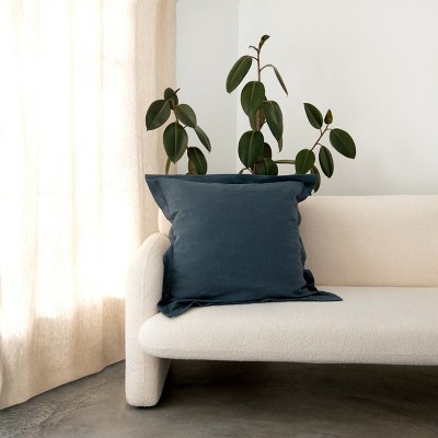 26" x 26" French Linen Euro Pillow with Flange | BOKSER HOME