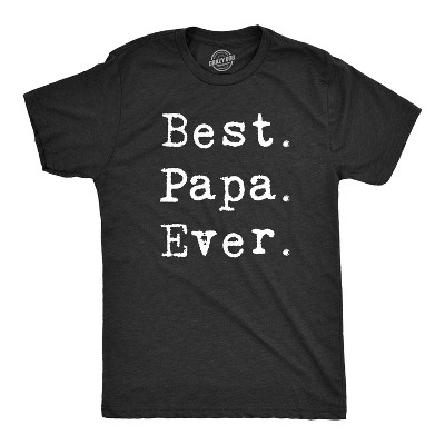Mens Best Papa Ever T Shirt Funny Gift for Dad or Grandpa Fathers Day Tee - Crazy Dog Men's T Shirt