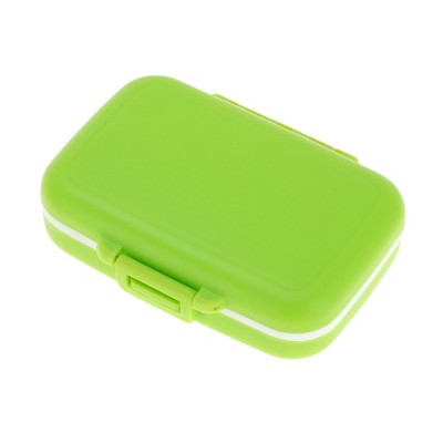 Unique Bargains 6 Grids Single Layer Pill Box 1 Pc