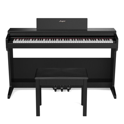 Garvee 88-Key Weighted Digital Piano - Professional Keyboard with 3 Pedals, Recording, Headphone Jack & Bench, for Beginners/Experts, Classic