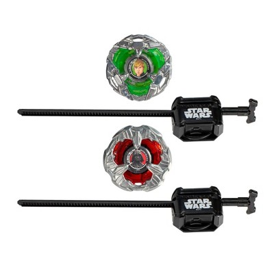 Beyblade Star Wars Luke Skywalker 4-80B and Darth Vader 4-60P Battle Tops
