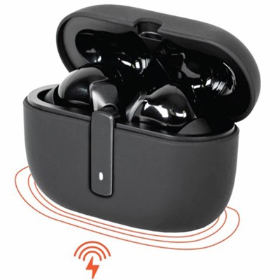 Wicked Audio Mojo 800 True Wireless Stereo Earbuds  Wireless Charging  with Built In GPS Finder & Wicked Audio App - Black