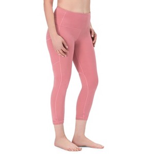 ROCKY High Waisted Yoga Leggings, 22" inseam - CAPRI, Workout Running Activewear Tummy Control Leggings for Women - 1 of 4
