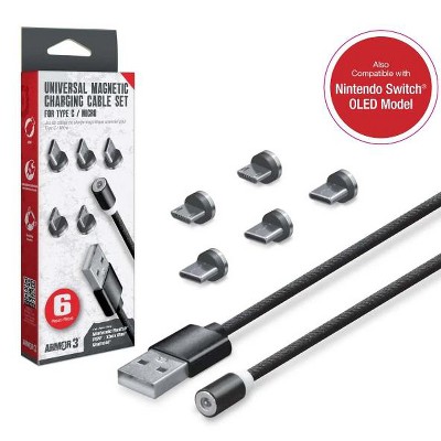 Armor3 Universal Magnetic Charging Cable Set 6 Pcs