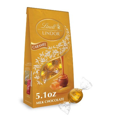 LINDOR, Lindt Caramel Chocolate Candy Truffles - 5.1oz