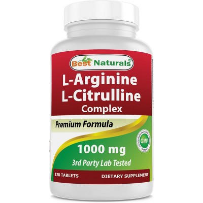L-Arginine L-Citruline Complex 1000 mg 120 Tablets