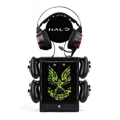 Rubber Road Halo Game Locker, Controller Holder, and Headset Stand