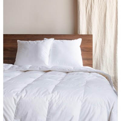 2 Pack Down Alternative Throw Pillow Insert - 24" x 24" Square - White | BOKSER HOME