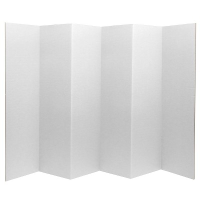 6" Cardboard Room Divider 6 Panel - Oriental Furniture