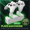 Fosmon For Xbox Controller Charging Station, Dual High Speed Xbox Charger Station with Rechargeable Battery For Xbox One X / Xbox One S, White - 2 of 4