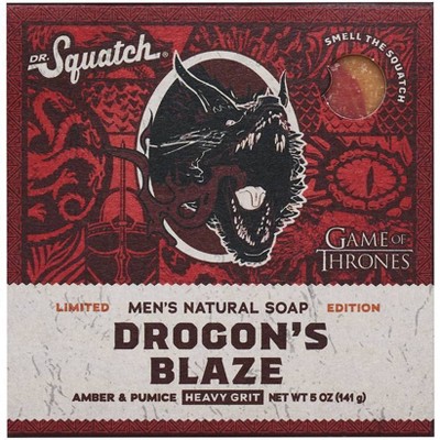 DR. SQUATCH Men's All Natural Bar Soap - Dragon's Blaze - 5oz