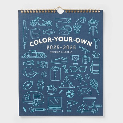 Father's Day Color Your Own Wall Calendar - Spritz™