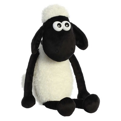 Aurora Large Shaun The Sheep Playful Stuffed Animal White 17"