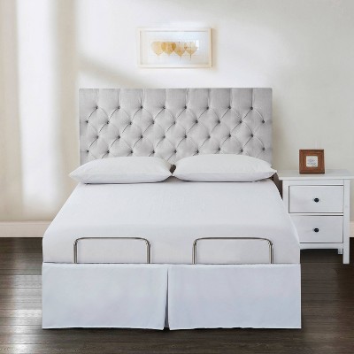 Adjustable Bed Wrap-Around 15" Tailored Bed Skirt - Bed Maker's