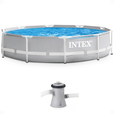 Intex Prism Frame Above Ground Swimming Pool Up, fits up to 6 People