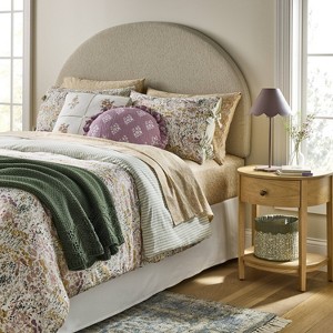 Reversible Floral and Stripe Comforter Set - Threshold™ designed with Studio McGee - 1 of 4