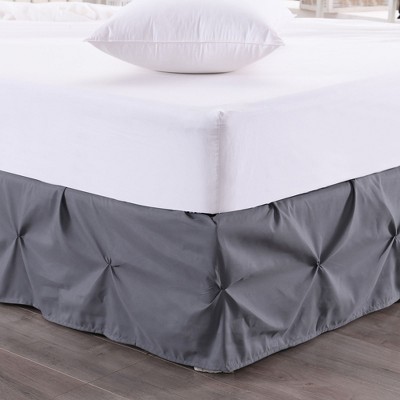 Hudson Pintuck Bed Skirt Ruffle with 14" Drop by Sweet Home Collection®