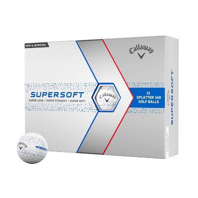 Callaway Supersoft Splatter Golf Balls - Blue