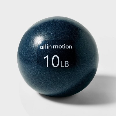 Medicine Ball 10lbs - Blue - All In Motion™: PVC Shell, Sand Fill