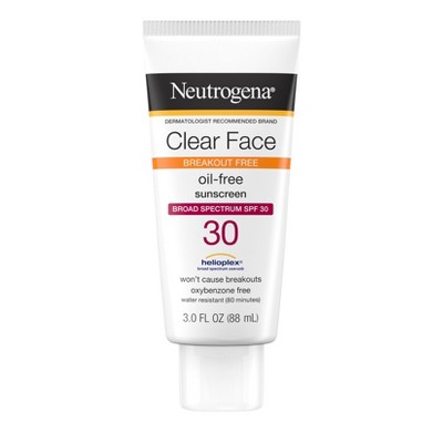 Neutrogena Clear Face Liquid Sunscreen Lotion - 3 fl oz
