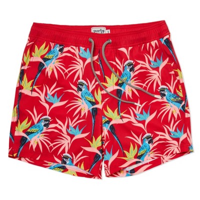 Men's Party Pants Skippa Swimsuit Bottom - Red