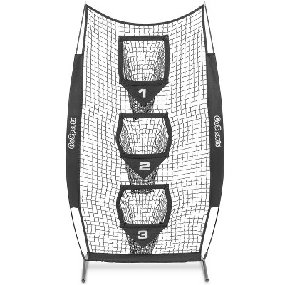 GoSports 8 x 4 ft Football Throwing Target Net - Black