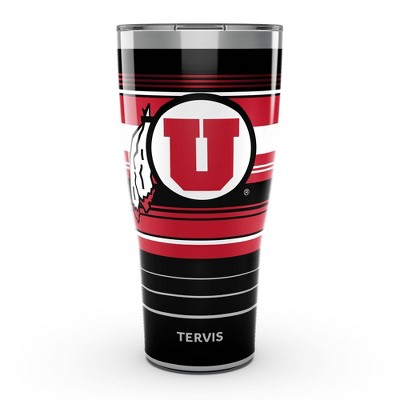 NCAA Utah Utes 30oz Hype Stripes Stainless Steel Tumbler
