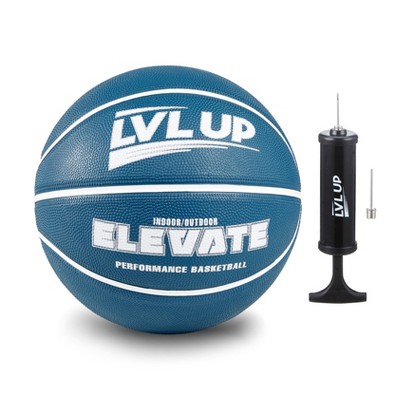 LVL UP Elevate Series Deflated Basketball Bundle Includes Pump and Needle