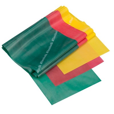 THERABAND Resistance Band Set, 5 FT, Beginner, Yellow/Red/Green, 3 Pack, Fitness