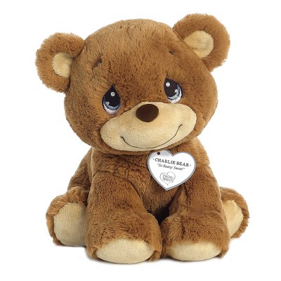 Aurora Medium Charlie Bear Precious Moments Inspirational Stuffed Animal Brown 10"