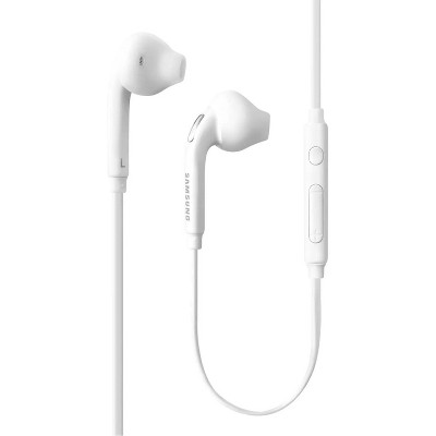 SAMSUNG (2 Pack) OEM Wired 3.5mm White Headset with Microphone, Volume Control, and Call Answer End Button [EO-EG920BW] (Bulk Packaging)