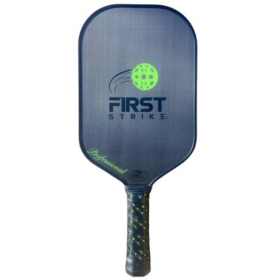 First Strike Pickleball: Professional Pickleball Paddle - Elongated, 16.4 x 7.5", Polymer Core, Carbon Fiber Surface, Advanced Edge Guard, 4 1/4" Grip