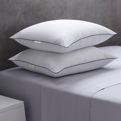 Standard Medium/Firm Machine Washable 2pk Soft Touch Microfiber Bed Pillow - Weatherproof