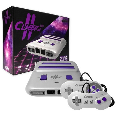 Old Skool Classiq 2 HD Console - PURPLE For NES and SNES