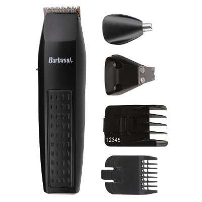 Barbasol® Battery-Powered 7-Piece All-in-1 Grooming Set in Black