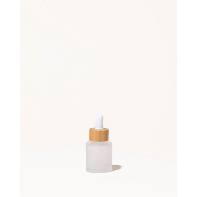 makesy 0.7oz / 20ml frosted glass & bamboo dropper bottle