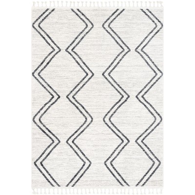 Well Woven Merri Geometric Stripes Stain-resistant Area Rug