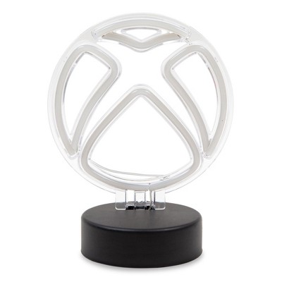 Ukonic Xbox Logo Battery-Powered White Neon Desk Lamp Light | 8 Inches Tall