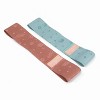 Blogilates Booty Resistance Bands 2pk - Peach Orange/Blue: Elastic Medium & Light Flat Bands - 3 of 4