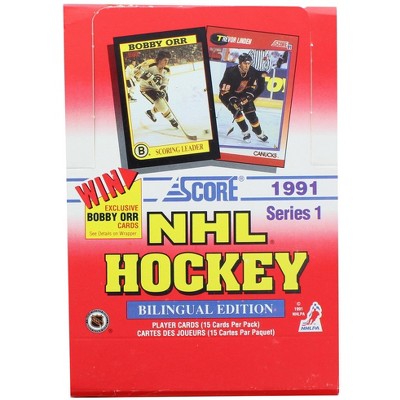 Score NHL 1991-92 Score Hockey Series 1 Bilingual Wax Box
