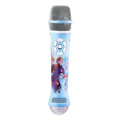 eKids Frozen Bluetooth Microphone for Kids, Karaoke Microphone for Fans of Frozen Toys - Blue (FR-B23.EXV9M)