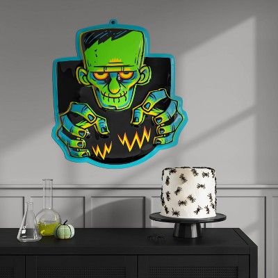 27"x25" Halloween Monster Vac Form Sign Unframed Wall Art - Hyde and EEK! Boutique™