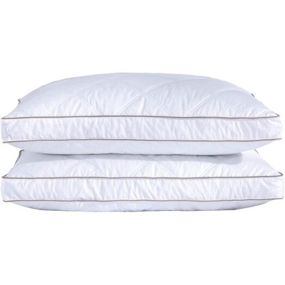 Aghana Digitals Gusseted Feathers and Down Pillows Set of 2, King Size