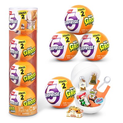 5 Surprise Mega Gross Mini Figure Capsules - 4pk