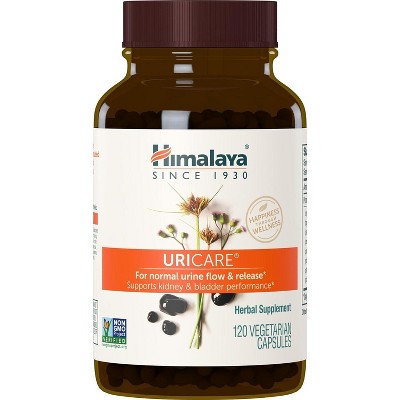 Himalaya UriCare Herbal Supplement, Kidney & Bladder Support, Caffeine-Free, Non-GMO, Gluten Free, Vegetarian, 120 Capsules, 30 Day Supply