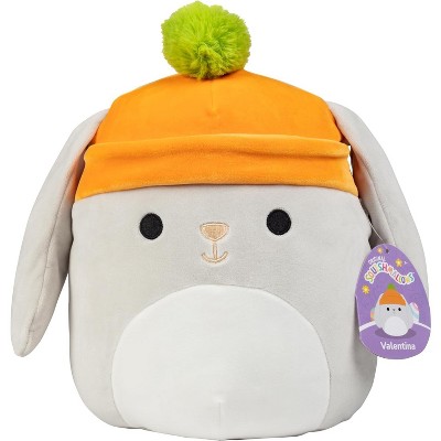 Squishmallows 10-Inch Valentina The Grey Bunny -Official Jazwares Plush-Collectible Soft & Squishy Bunny Stuffed Animal Toy-Great Easter Gift for Kids