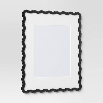 16"x20" Matted to 11"x14" Wavy Picture Frame Black - Room Essentials™