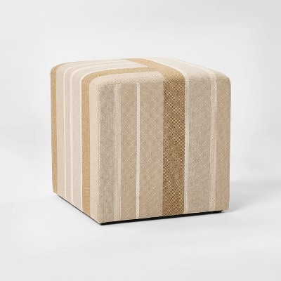 Lynwood Square Upholstered Cube Ottoman - Threshold™ designed with Studio McGee