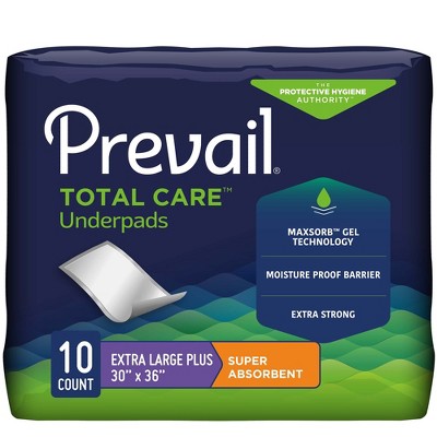 Prevail Total Care Disposable Underpad Heavy Absorbency Polymer 30 X 36" PV-410 40 pads
