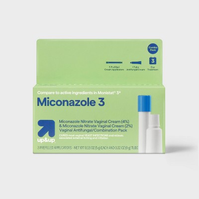 Miconazole 3-Day Treatment Combo Pack - 0.18oz - up&up™